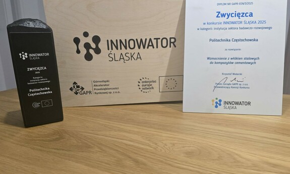 Politechnika Częstochowska z nagrodą główną w konkursie Innowator Śląska 2025!