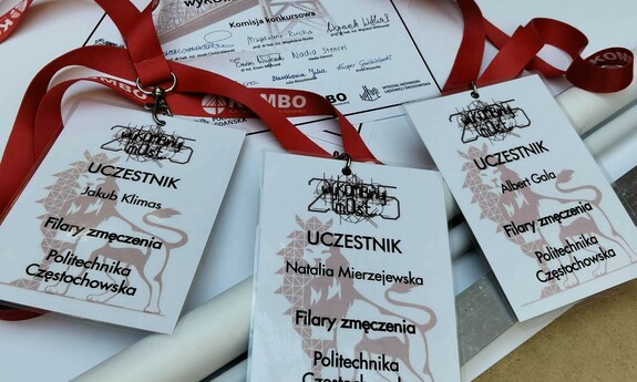 Studenci Wydziału Budownictwa na konkursie „wyKOMBinuj mOst”